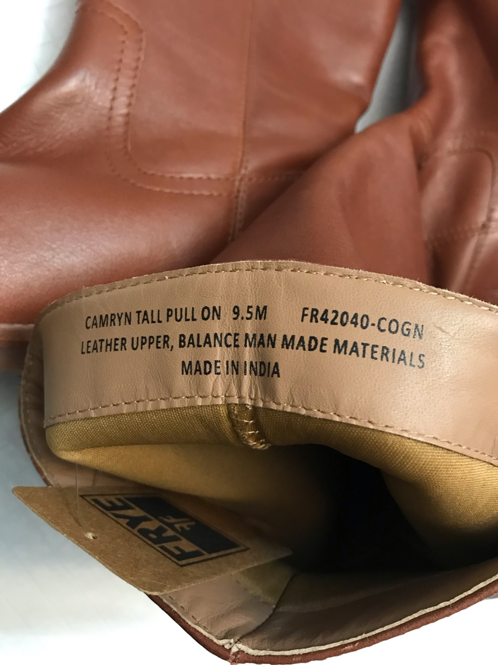 Frye Women's Tall Leather Riding Boots in Chestnut - Picture 4 of 16